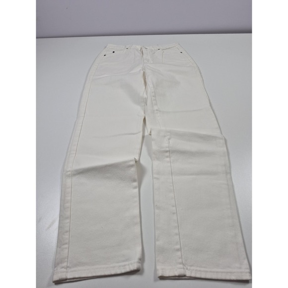 Vintage Calvin Klein Jeans Mens 30x32 (32x34) White Denim Straight Leg USA 90s